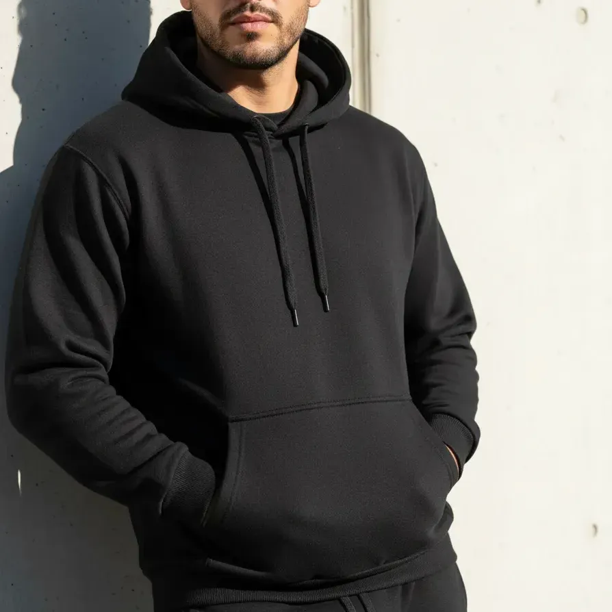 Moletom Canguru Flanelado Liso Capuz Blusa De Frio Inverno