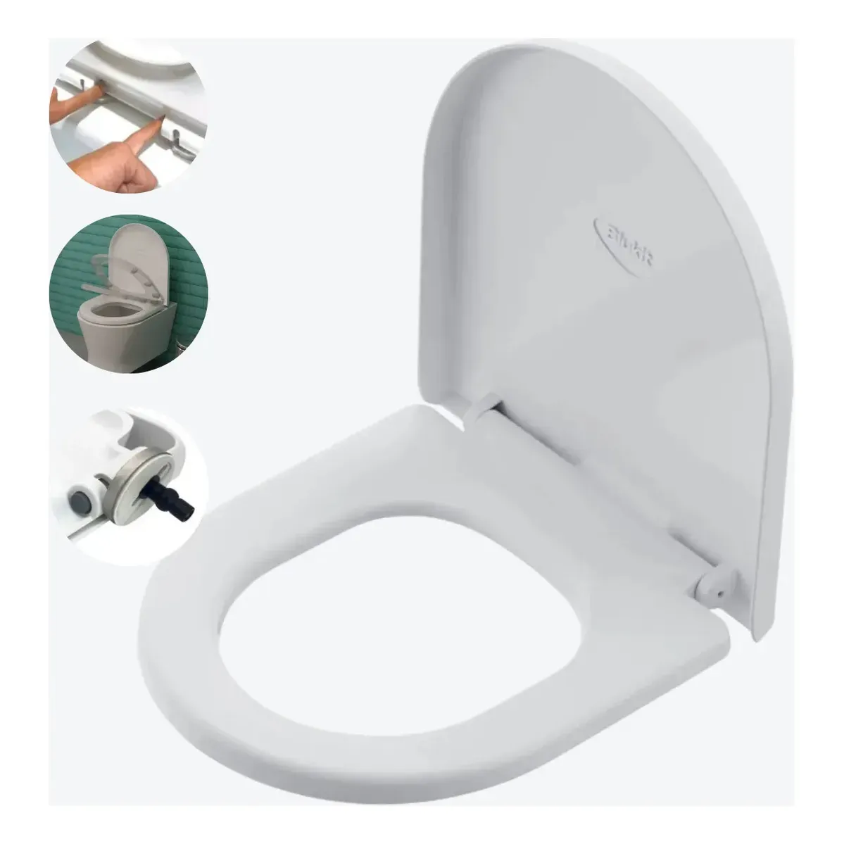 Assento Soft Close P/ Celite Riviera Smart Roca Nexo Blukit