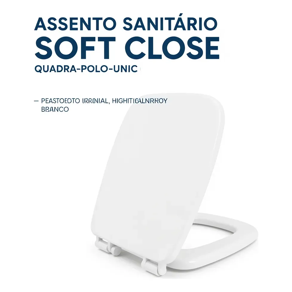 Assento Sanitario Soft Close Quadra-polo-unic Blukit Branco