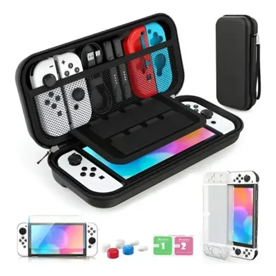 Kit Bolsa Estojo Capinha Resistente Para Nintendo Switch