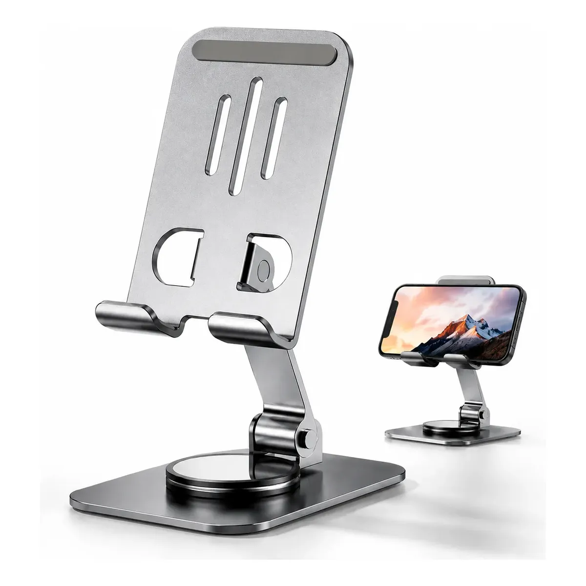 Suporte Apoio De Mesa Para Celular Alumínio Giratória 360°