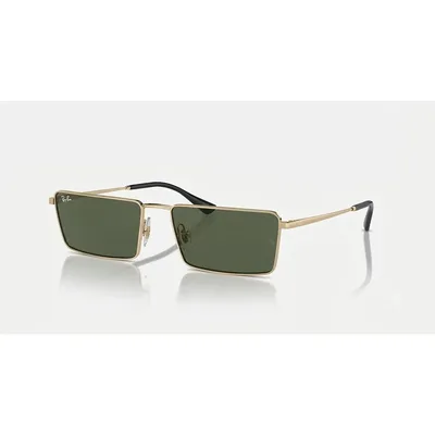 Óculos De Sol Ray-ban Emy Rb3741 003/9a Dourado Verde