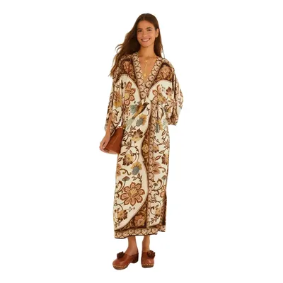Vestido Farm Rio Cropped Romance De Pássaro