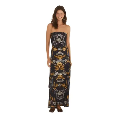 Vestido Farm Rio Sem Alça Floral Maye