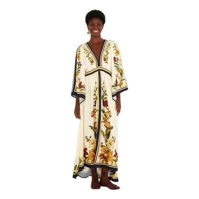Vestido Longo Farm Rio Selva De Flor