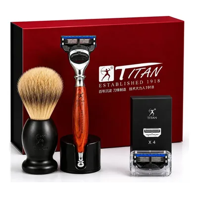 Kit De Barbear Para Presente Titan Tnrb5 Collection