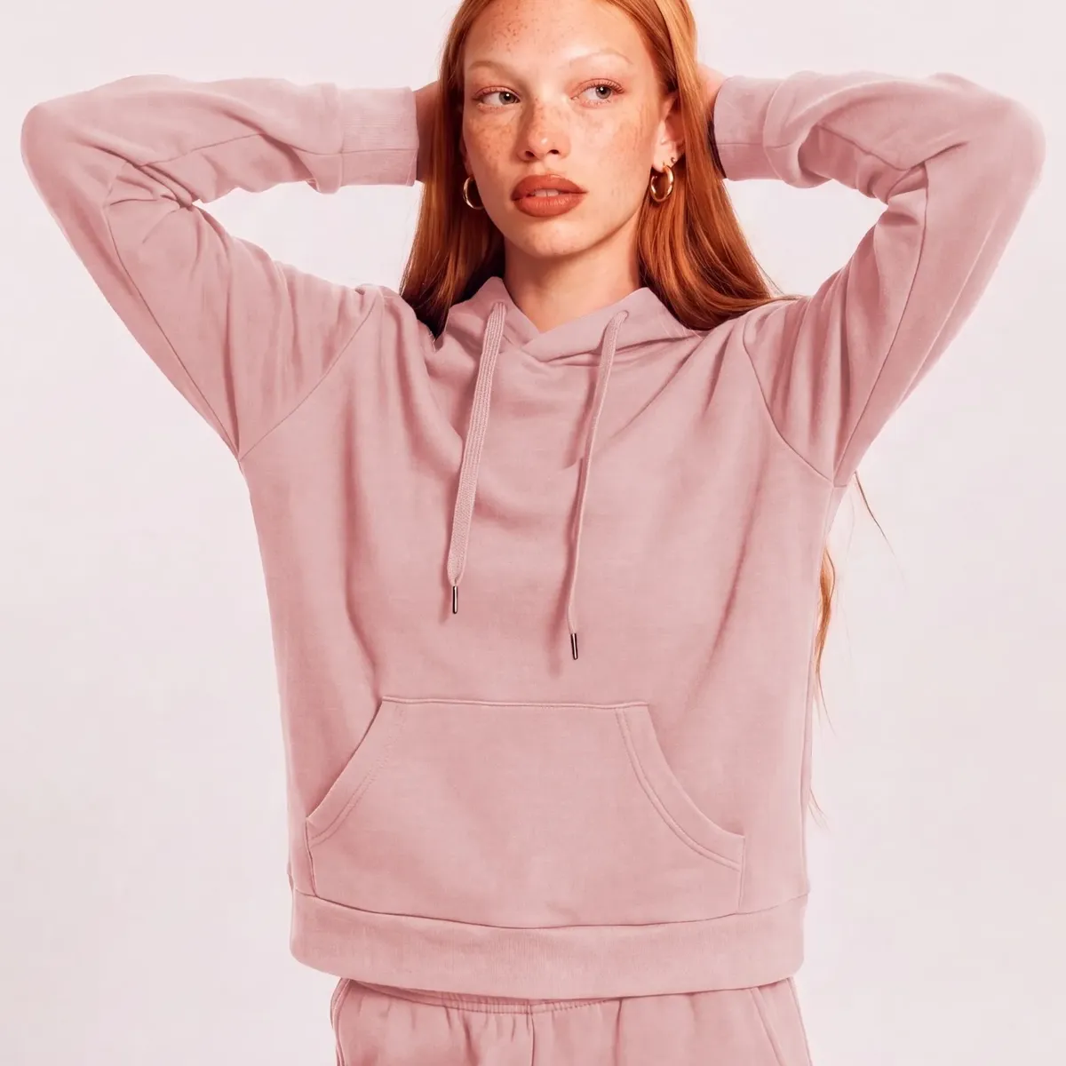 Moletom Canguru Feminino Peluciado Soft Com Capuz Style Box