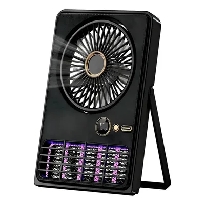 Ventilador Portátil Recarregável Armadilha Mosquito Uv 2em 1