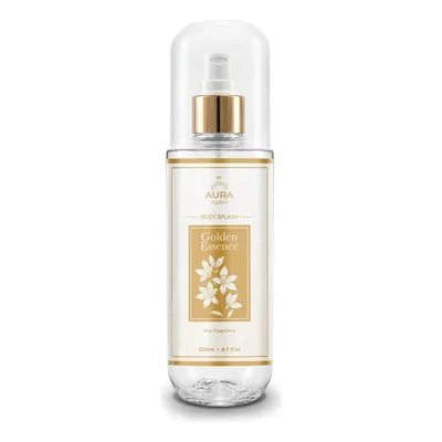 Body Splash Aura Golden Essence 200ml Floral Amadeirado