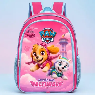 Mochila Escolar Infantil Feminina | Patrulha Canina | Skye