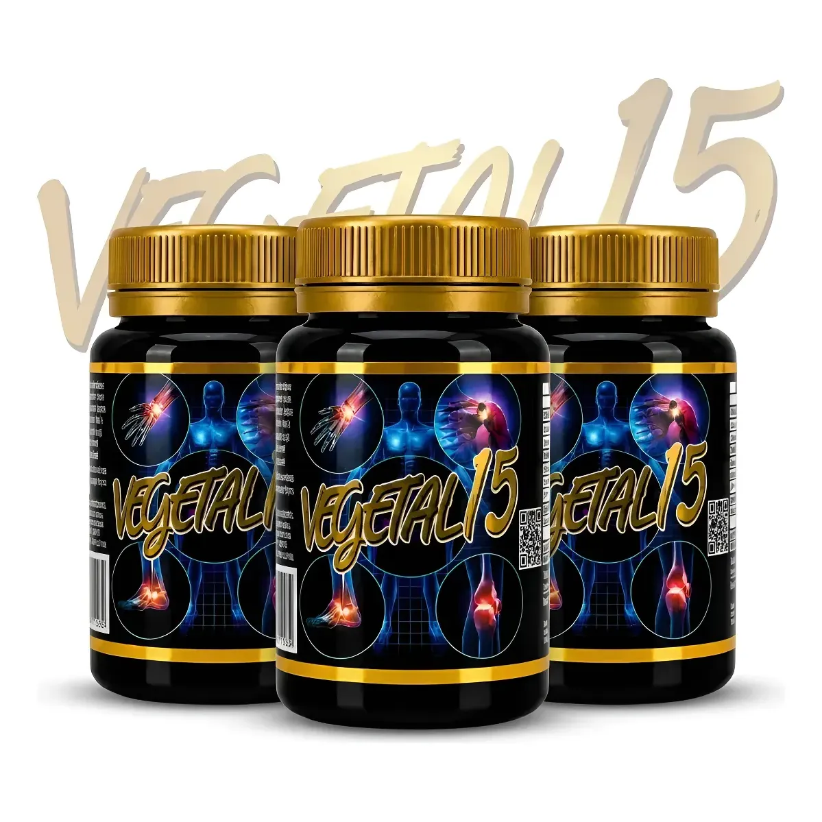 Kit 3 Vegetal 15 Premium Natural Alívio Nova Embalagem
