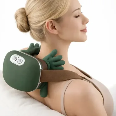 Massageador Cervical Pescoço Ombro Aquecimento 3d Usb
