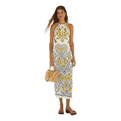 Vestido Farm Rio Midi Coração Boho