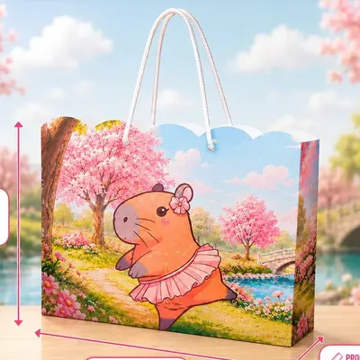 10 Sacolas Surpresa Capivara Festa Infantil