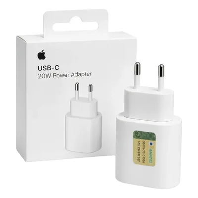 Carregador Apple Original Usb-c Turbo 20w P/ Iphone 12 13 14