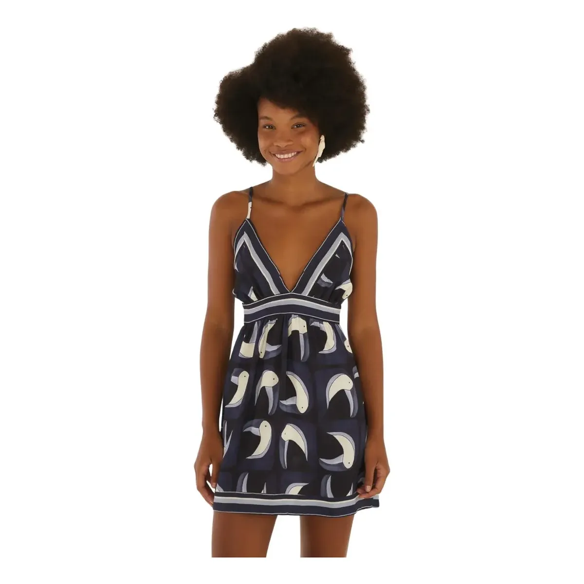 Vestido Farm Rio Tuca Tropical Curto