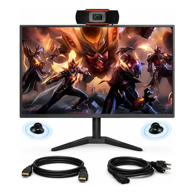 Monitor 22 Pol 100hz Full Hd C/ Som E Câmera, Preto