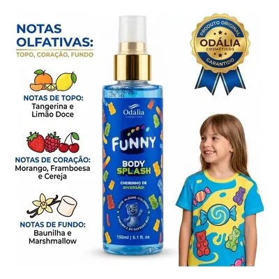 Body Splash Árabe Funny Infantil Cheirinho De Chiclete Masculino Feminino Perfume Colônia De Luxo Alta Fixação Entrega Imediata