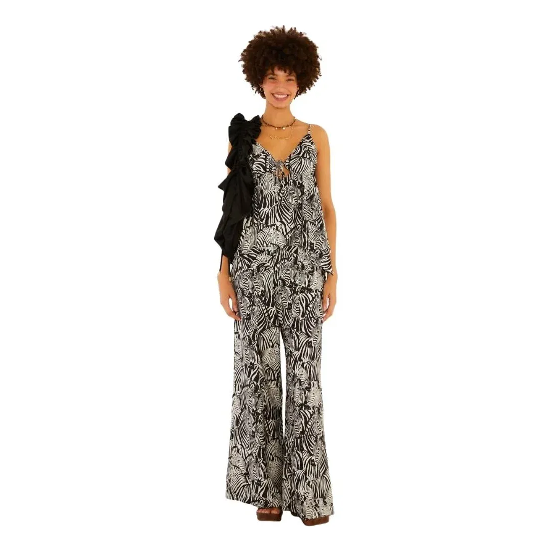 Blusa Farm Rio Estampada Dança De Zebra