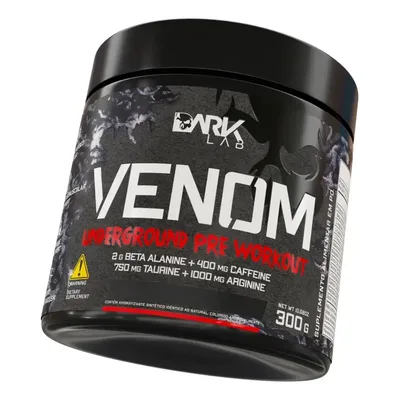 Pre Treino Venom Underground 300g Maça Verde - 60 Doses