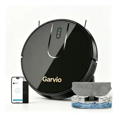 Robô Aspirador E Passa Pano 8000pa 3 Em 1 Bivolt Preto