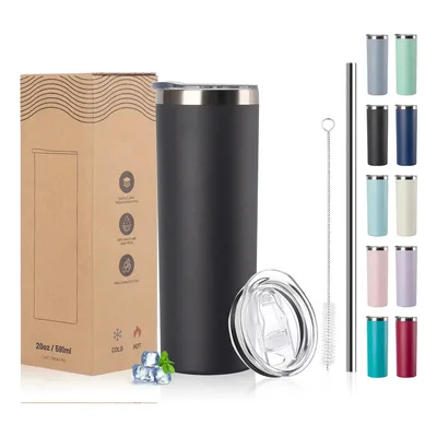 Copo Térmico A Vácuo Dupla Camada 20oz 591ml Para Carro