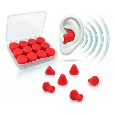 Protetor De Ouvido Silicone Moldável 6 Pares Dormir Natação