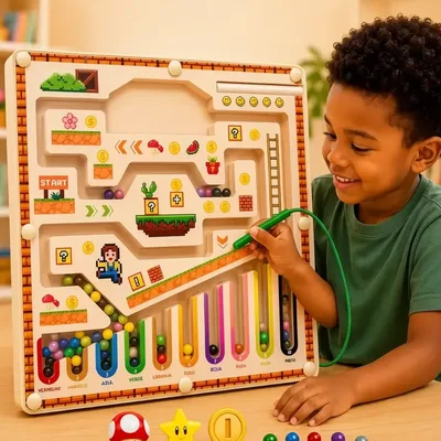 Brinquedo Magnético Labirinto Educativo Infantil Montessori