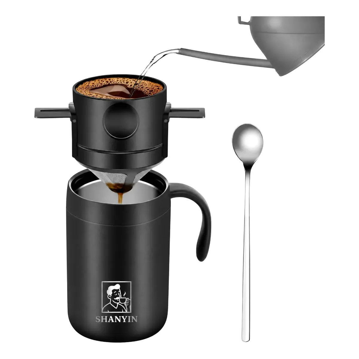 Copo Térmico De 500ml, Ideal Para Café Coado,aço Inoxidável