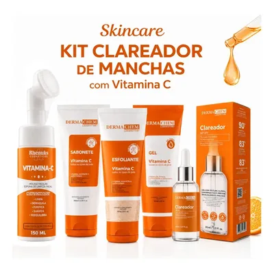 Kit Skincare Dermachem+sérum Clareador+mousse Micelar Facial