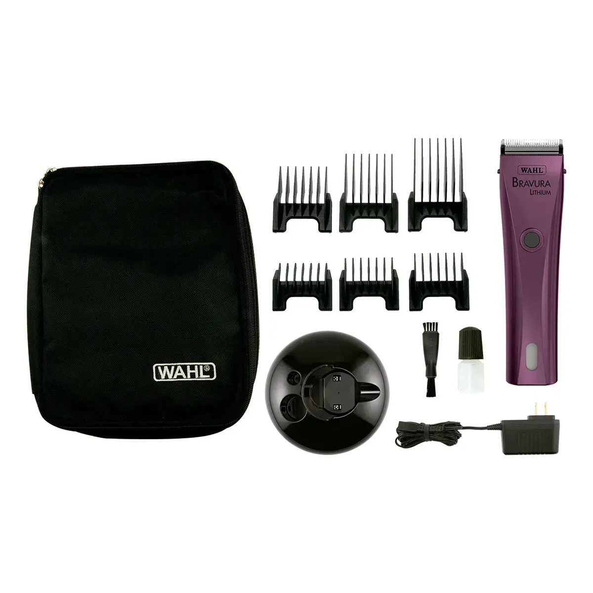 Maquina De Tosa Profissional Sem Fio Wahl Bravura Purple