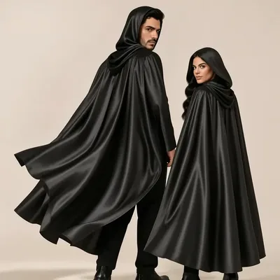 Capa Halloween Gigante Capuz Adulto Fantasia Luxo Grande