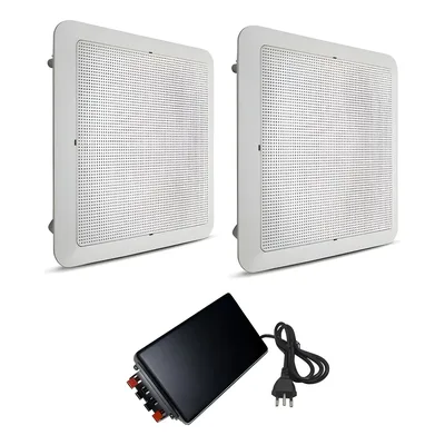 Caixas De Som Arandela 100w Rms + Amplificador Bluetooth 5.0