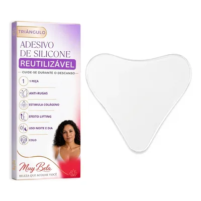 Adesivo Anti Rugas Colo Silicone Skin Care Peito 30 Usos