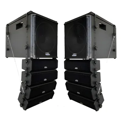 Line Array Ativo Gla3500 Sub 15 Auto Amplificado Processado