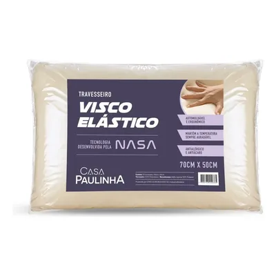 Travesseiro Nasa Viscoelastico Antialergico Macio Confort
