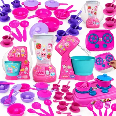 Kit Completa Cozinha Infantil 35 Pçs Brinquedo Faz De Conta