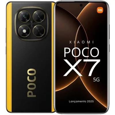 Smartphone Celular Xiaomi POCO X7 5G 256GB 8GB NFC tela Amoled 120 Hz Câmera tripla 4K 50MP Desempenho Performance e Design Premium IP68 Dual SIM Chip