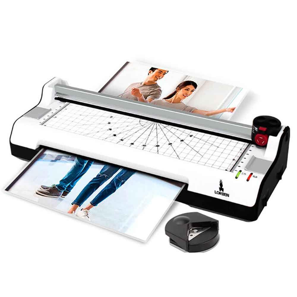 Plastificadora Laminadora Refiladora 5x1 A4 Documentos Cartões - Lorben