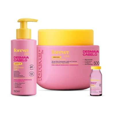 Kit Tratamento Intensivo Desmaia Cabelo Forever Liss