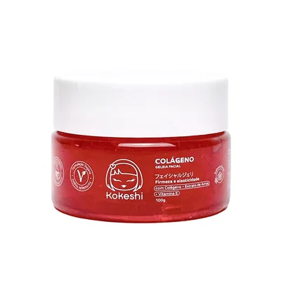 Geleia Hidratante Facial de Colágeno Pele Firme 100g Kokeshi