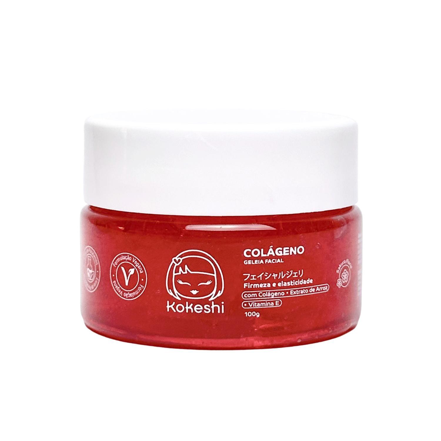 Geleia Hidratante Facial de Colágeno Pele Firme 100g Kokeshi
