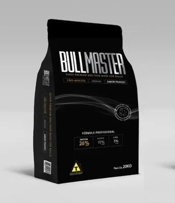Ração bullmaster super premium . cães adultos . 20kg