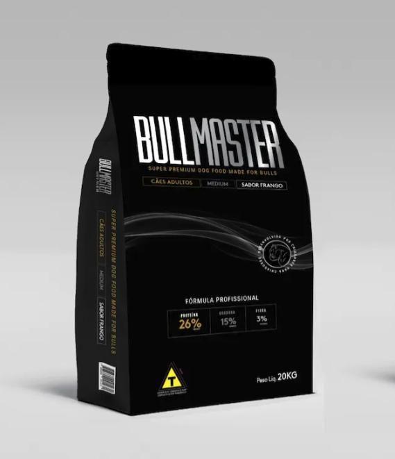 Ração bullmaster super premium . cães adultos . 20kg