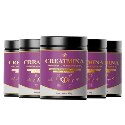 Creatmina Glyk Brasil Original 5 Potes