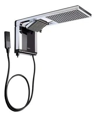 Chuveiro Lorenzetti Acqua Duo Elétrico de Parede Preto Cromado 7800w 220v