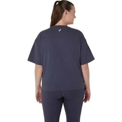 Camiseta ASICS Nagino Relaxed Graphic - Feminino - Azul