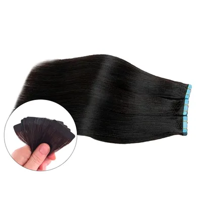 Cabelo Humano Aplique Fita Adesiva Invisivel 70cm 20 Peças