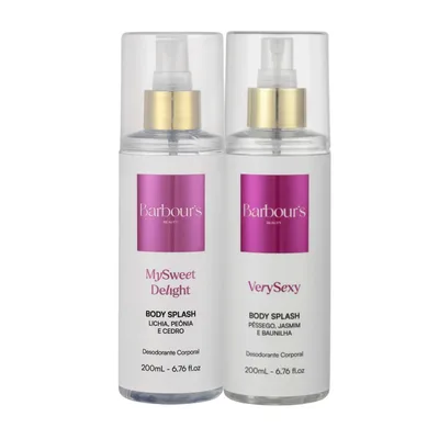Kit Body Splash My Sweet Delight e Very Sexy Barbours 200ml - Barbours Beauty