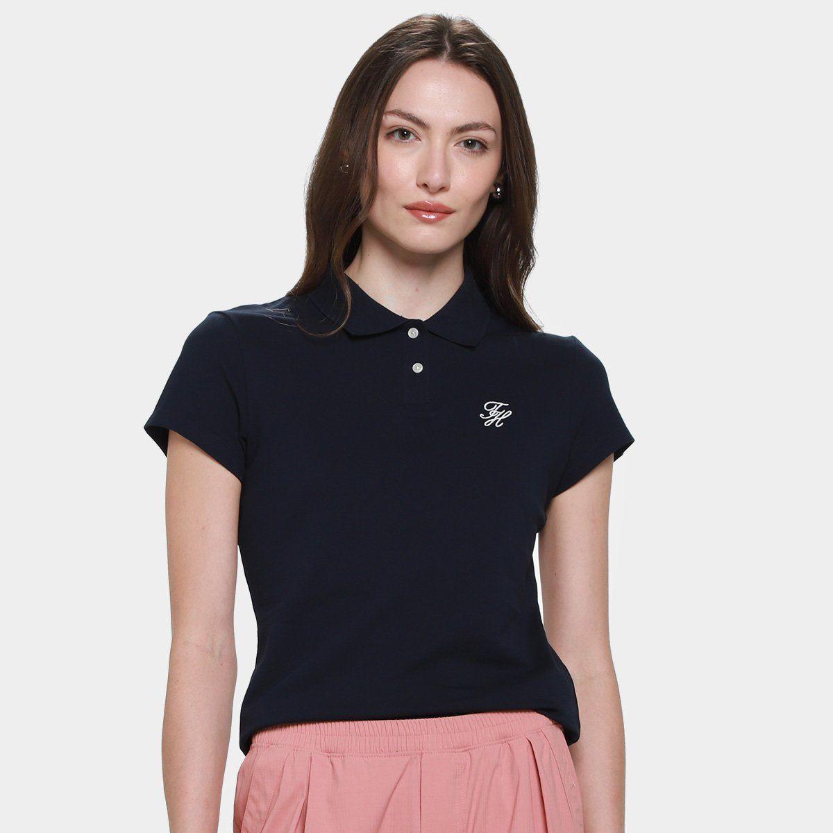 Camisa Polo Tommy Hilfiger Script Feminina